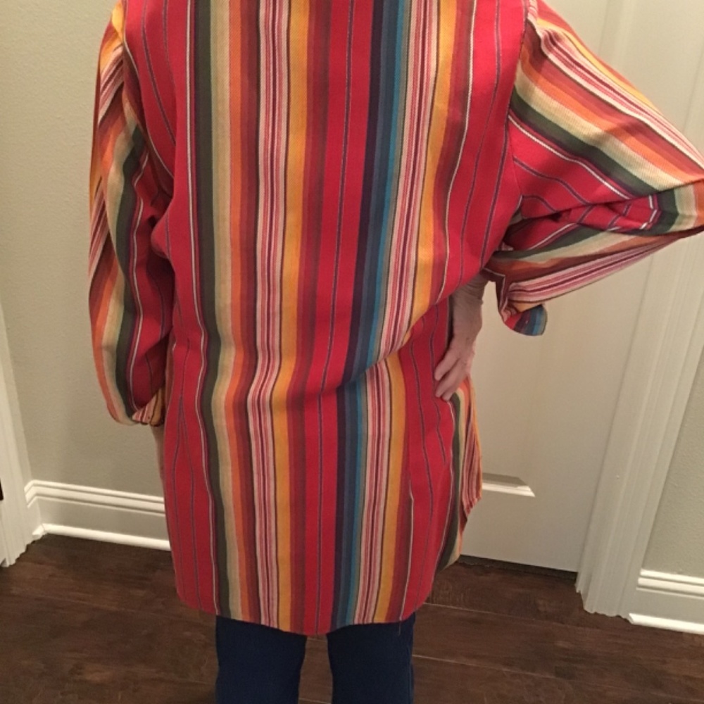 Lucky & Blessed Striped Multicolor Long Top - Picture 2 of 6
